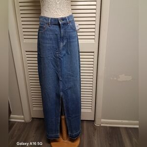 Women's 100% Cotton Y2KBlue Denim Maxi Skirt By Gap New With Tags Make An Offer!